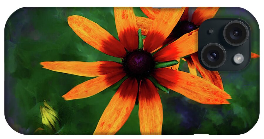 Flower iPhone Case featuring the digital art Garden Flower by Lisa Redfern