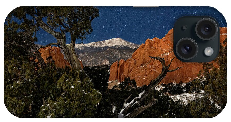 Gog iPhone Case featuring the photograph Garden of the Gods at Night by David Soldano
