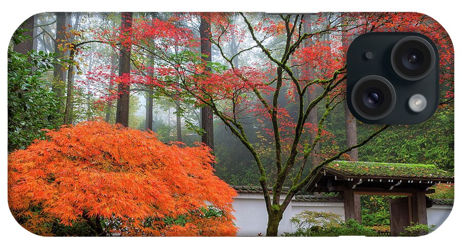 Japanese Garden iPhone Case featuring the photograph Gateway to Portland Japanese Garden by David Gn