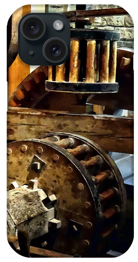 Grist Mill iPhone Case featuring the photograph Gears in a Grist Mill by Susan Savad