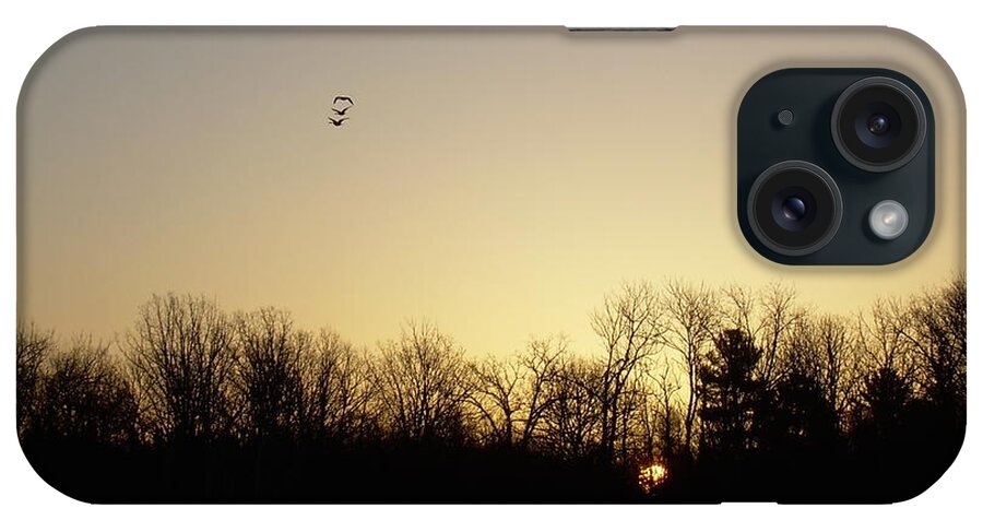 Geese iPhone Case featuring the photograph Geese at Sunrise by Kent Lorentzen