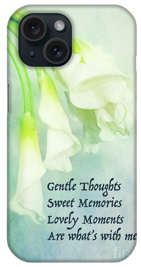 Calla iPhone Case featuring the photograph Gentle Thoughts by Marilyn Cornwell
