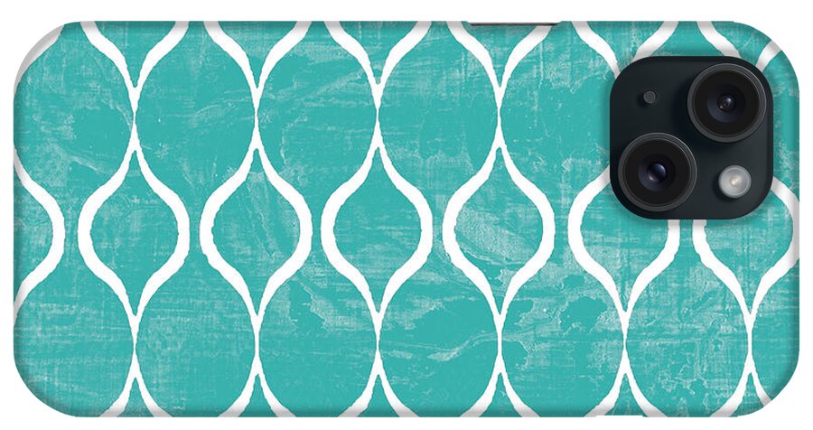 Tile iPhone Case featuring the mixed media Geometric 3 by Marilu Windvand