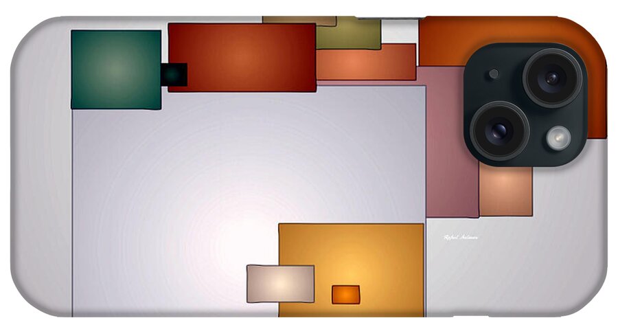 Rafael Salazar iPhone Case featuring the digital art Geometric Abstract by Rafael Salazar