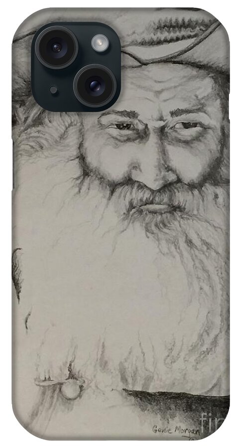 Man iPhone Case featuring the drawing Georgia Mountain Man by Genie Morgan