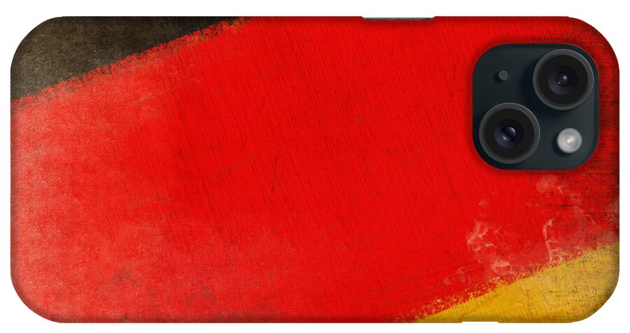 Chalk iPhone Case featuring the photograph German flag by Setsiri Silapasuwanchai