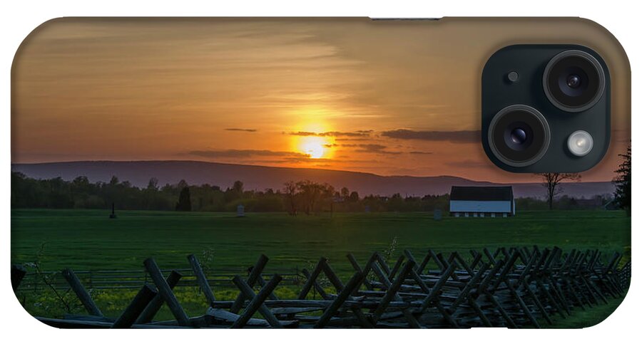 Gettysburg iPhone Case featuring the photograph Gettysburg at Sunset by Bill Cannon