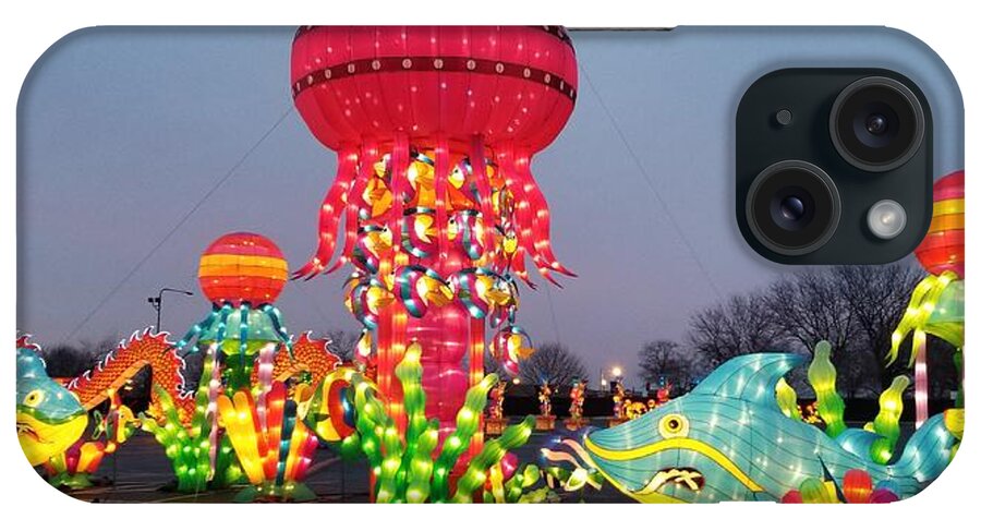Jelly Fish iPhone Case featuring the photograph Giant Illuminate Jelly Fish by Britten Adams