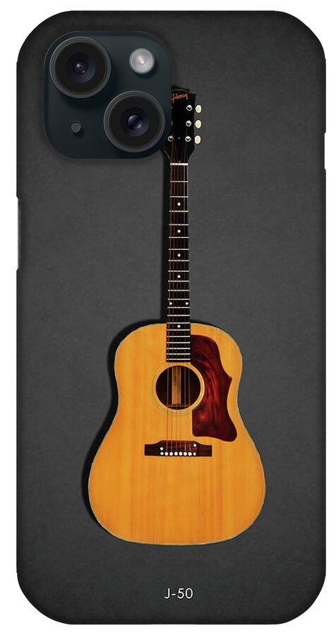 Gibson J-50 iPhone Case featuring the photograph Gibson J-50 1967 by Mark Rogan