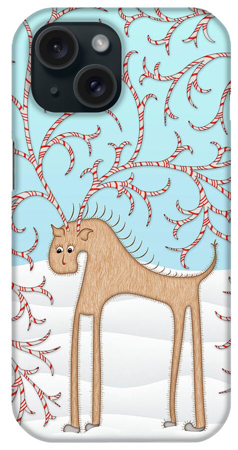 Enlightened Animals iPhone Case featuring the digital art Ginger Cane by Becky Titus