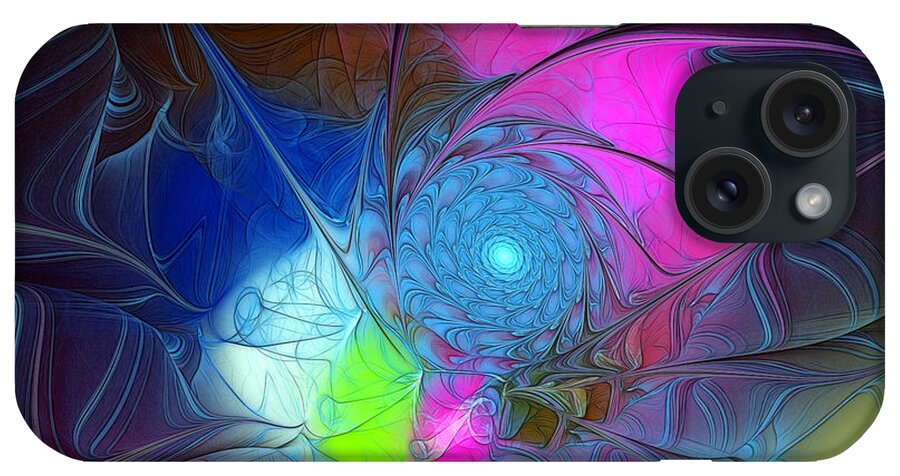 Abstract iPhone Case featuring the digital art Girls Love Pink by Karin Kuhlmann