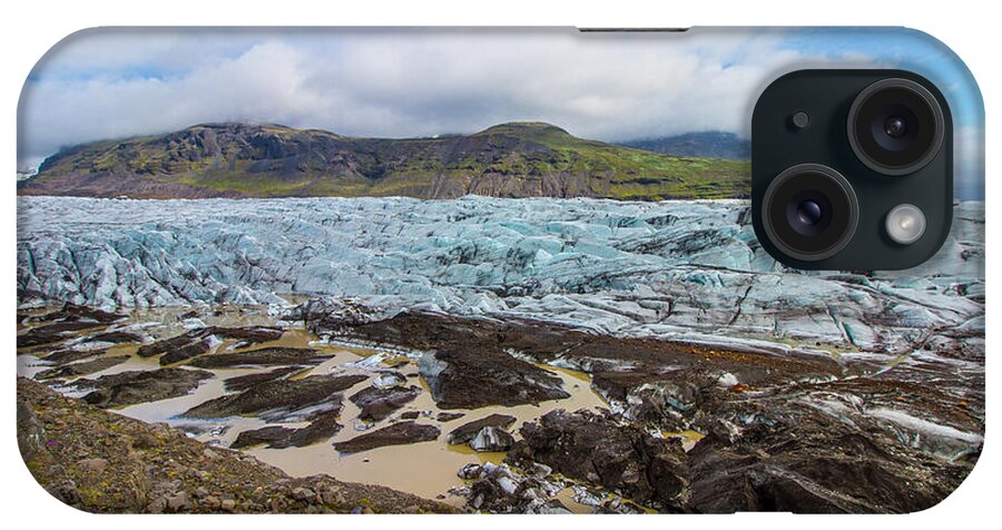Iceland iPhone Case featuring the photograph Glacier, Vatnajokull National Park, Iceland by Venetia Featherstone-Witty
