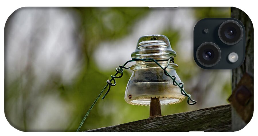 Insulator iPhone Case featuring the photograph Glass Insulator by Ray Congrove