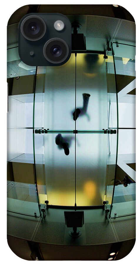Interior Design iPhone Case featuring the photograph Glass walkway Apple Store Stockton Street San Francisco by David Smith