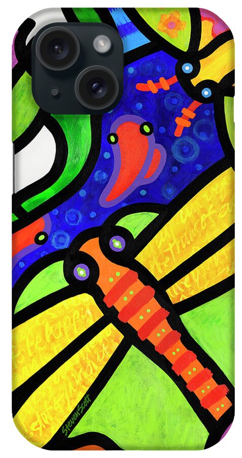Butterfly iPhone Case featuring the painting Glen Lake by Steven Scott