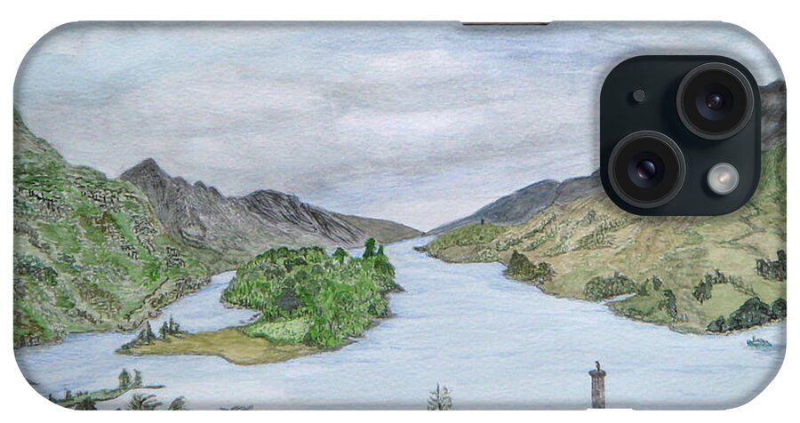 Scotland iPhone Case featuring the painting Glenfinnan by Yvonne Johnstone