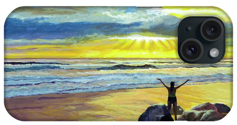 Glory iPhone Case featuring the painting Glorious Day by Lynn Hansen