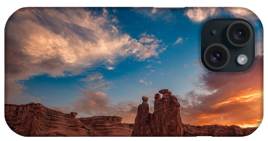 Sunset iPhone Case featuring the photograph Glowing Gossips by Darren White