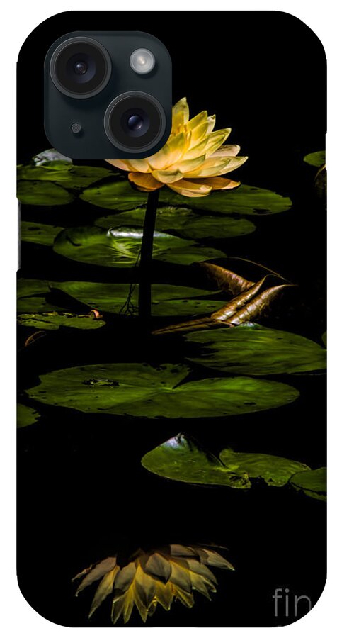 Waterlily iPhone Case featuring the photograph Glowing Waterlily by Barbara Bowen
