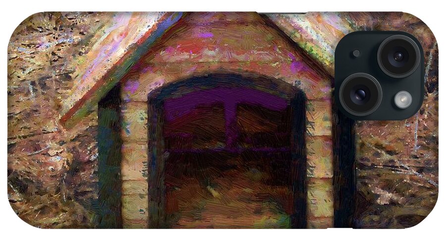 House iPhone Case featuring the painting Gnome Home by RC DeWinter