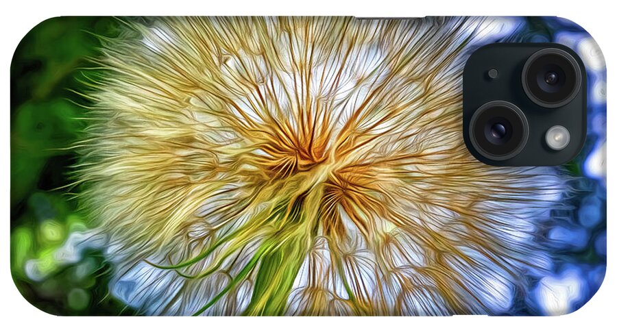 Weed iPhone Case featuring the photograph Goat's Beard - The Inner Weed 4 - Paint by Steve Harrington