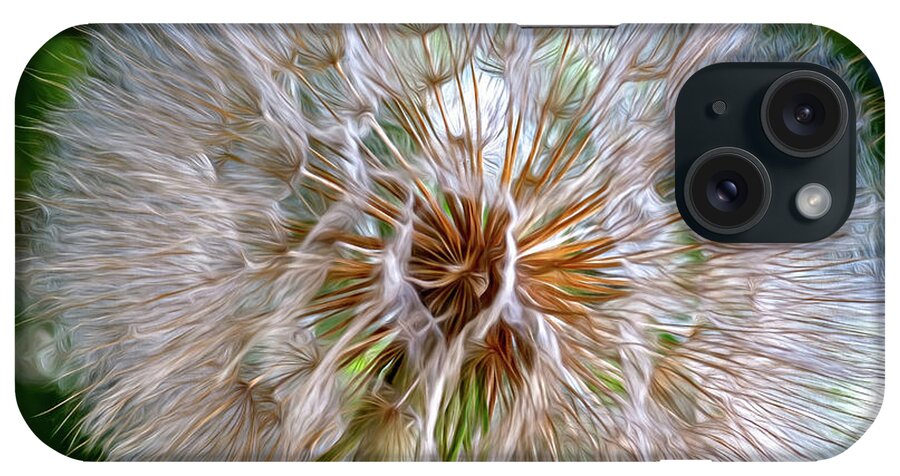 Weed iPhone Case featuring the photograph Goat's Beard - The Inner Weed - Paint by Steve Harrington