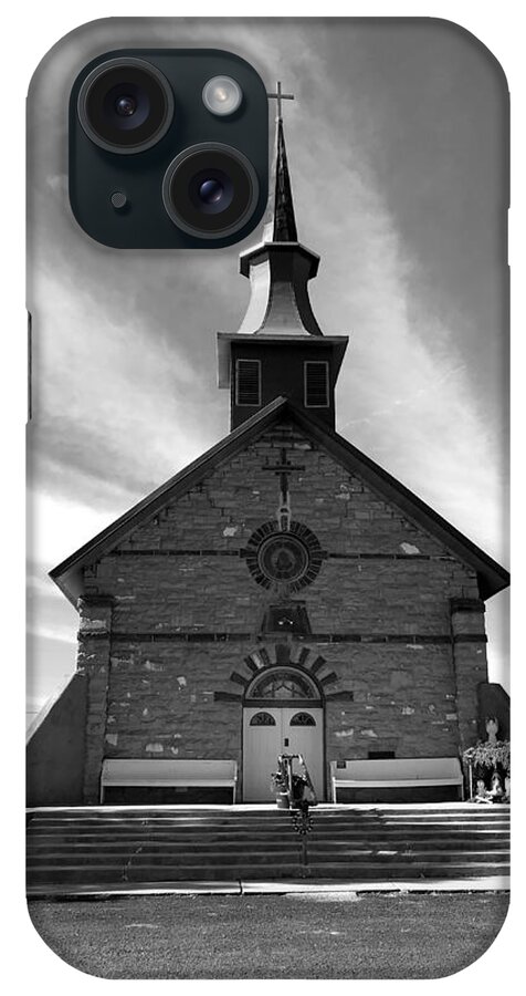Black And White iPhone Case featuring the photograph Gods House by Brad Hodges