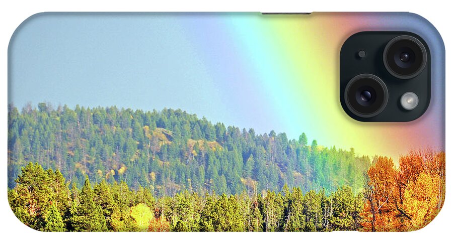 Gold iPhone Case featuring the photograph Gold At the End of the Rainbow by Ted Keller