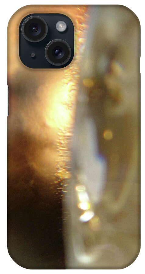 Contemporary iPhone Case featuring the photograph Gold Filigree by Kathy Corday
