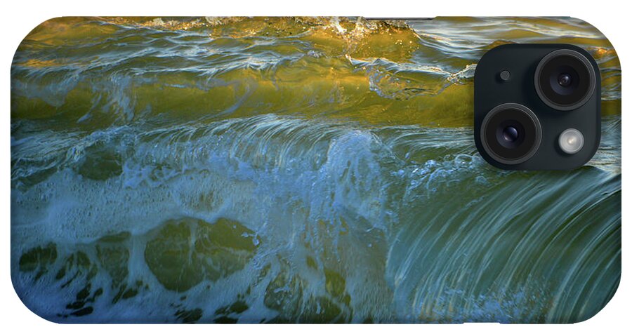 Ocean iPhone Case featuring the photograph Golden Cascade by Dianne Cowen Cape Cod Photography