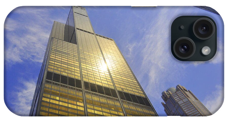 Chicago iPhone Case featuring the photograph Golden Chicago by Daniel Ness