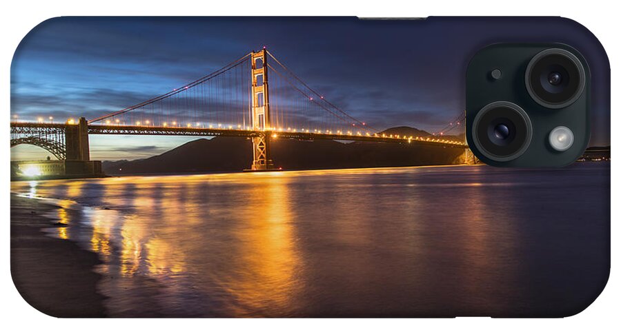 San Fransico iPhone Case featuring the photograph Golden Gate Blue Hour by John McGraw