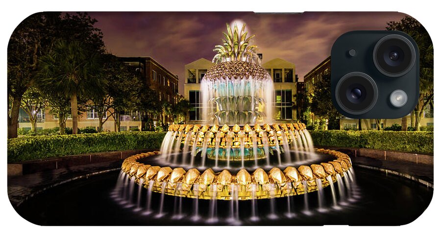 Pineapple Fountain iPhone Case featuring the photograph Luminescence 1 by Norma Brandsberg