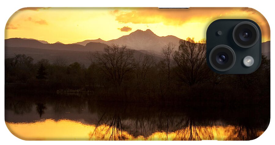 Longs Peak iPhone Case featuring the photograph Golden Ponds Longmont Colorado by James BO Insogna