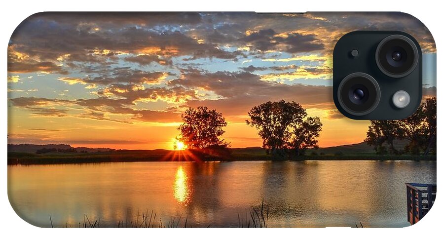 Dawn iPhone Case featuring the photograph Golden Sunrise by Fiskr Larsen