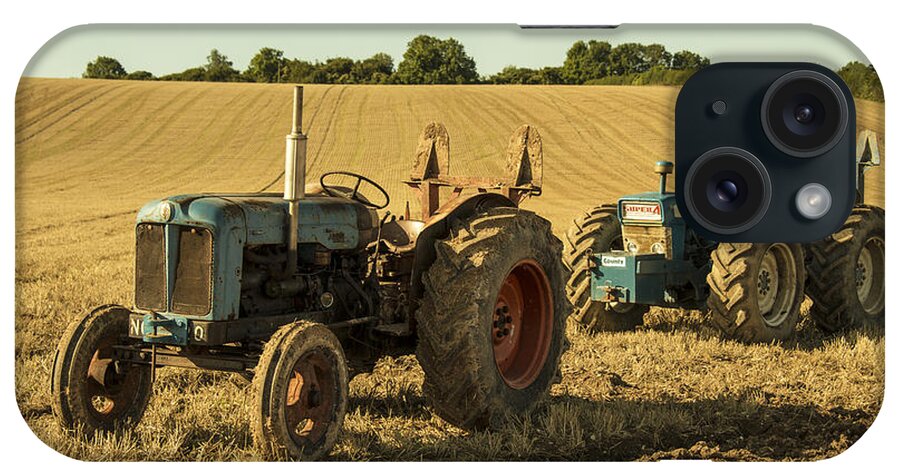  Ford iPhone Case featuring the photograph Golden Tractors by Rob Hawkins
