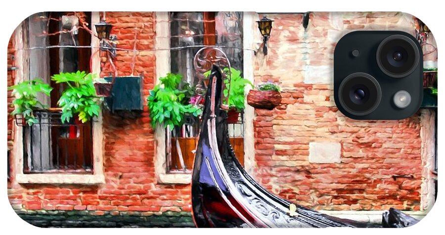 Gondola In Venice iPhone Case featuring the photograph Gondola In Venice by Mel Steinhauer