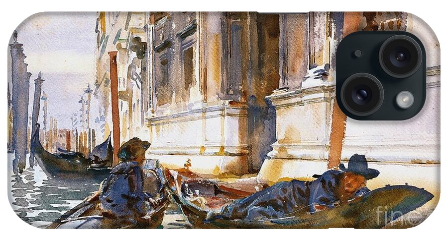Gondoliers Siesta 1904 iPhone Case featuring the photograph Gondoliers Siesta 1904 by Padre Art