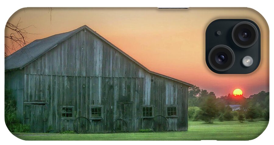 Barn iPhone Case featuring the photograph Good Night Sun by Patti Raine
