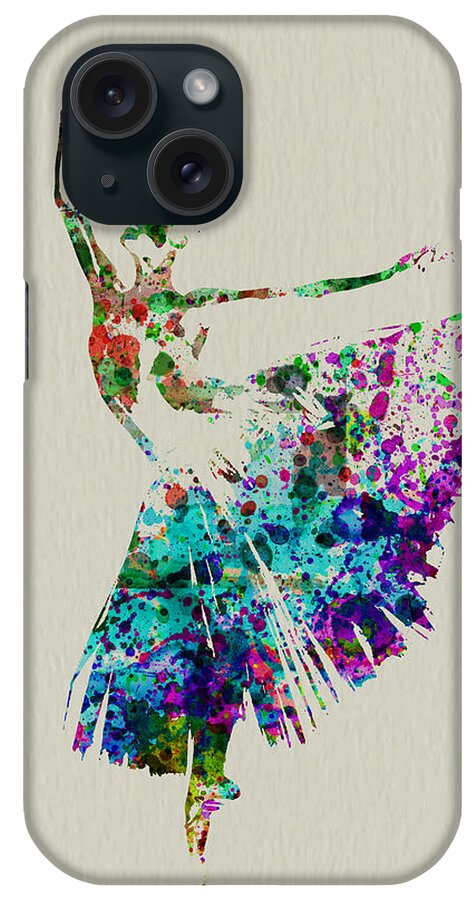 iPhone Case featuring the painting Gorgeous Ballerina by Naxart Studio