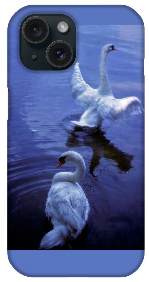 Swan iPhone Case featuring the photograph Graceful Swans by Marie Hicks