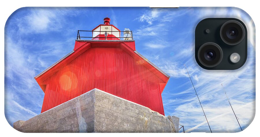 Grand Haven iPhone Case featuring the photograph Grand Haven Lighthouse by Sylvia J Zarco