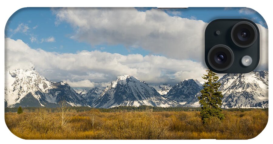 Tetons iPhone Case featuring the photograph Grand Tetons by Mike Evangelist