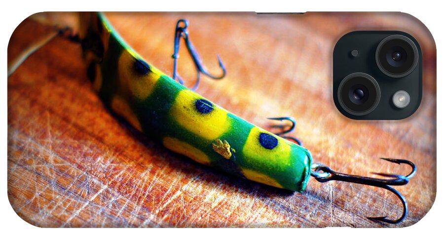 Fishing iPhone Case featuring the photograph Grandpa's Lure by Cricket Hackmann