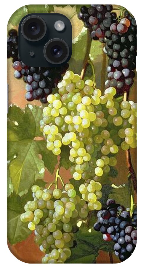 Grapes iPhone Case featuring the painting Grapes by Edward Chalmers Leavitt