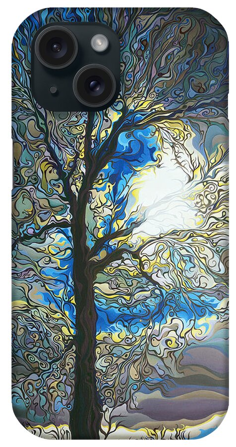 Tree iPhone Case featuring the painting Grasping at Sunshine by Amy Ferrari