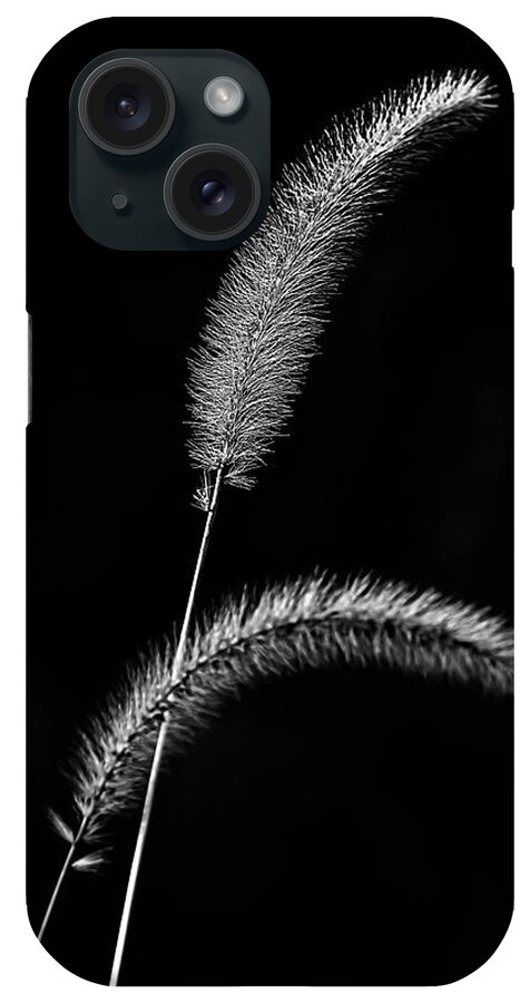 Nature iPhone Case featuring the photograph Grass in Black and White by Robert Mitchell