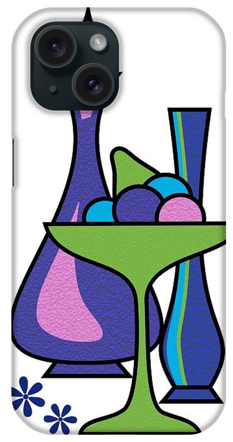 Gravel Art iPhone Case featuring the digital art Gravel Art Fruit Compote by Donna Mibus