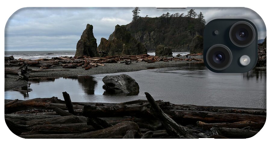 Ruby Beach iPhone Case featuring the photograph Gray Day At Ruby by Adam Jewell