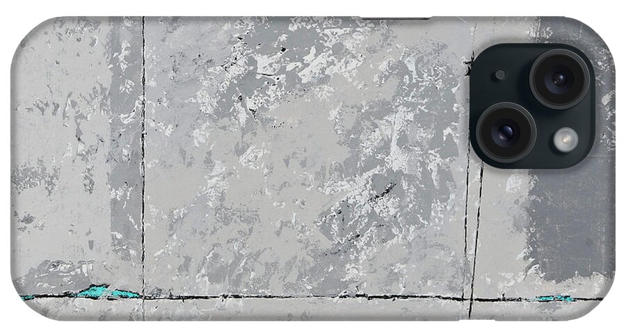 Original iPhone Case featuring the painting Gray Matters 2 by Jim Benest